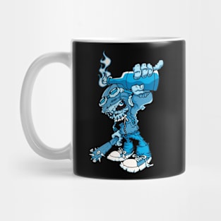 Blue Skull Fire Mug